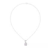 18kt Compass Point Diamond Solitaire Pendant