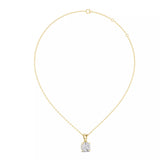 18kt Compass Point Diamond Solitaire Pendant