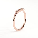 18kt Sylvie Tapered Diamond Engagement Ring