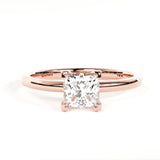 18kt Four Prong Diamond Engagement Ring