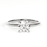18kt Four Prong Diamond Engagement Ring