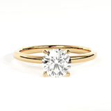 18kt Four Prong Diamond Engagement Ring
