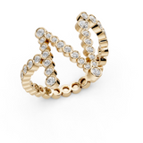 18kt Heirloom Initial Bezel Ring