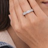 18kt Round Channel Set Diamond Eternity Ring