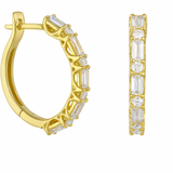 18kt Allegra Diamond Hoop Earrings