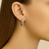 18kt Allegra Diamond Hoop Earrings