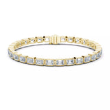18kt Bezel Emerald Diamond Tennis Bracelet