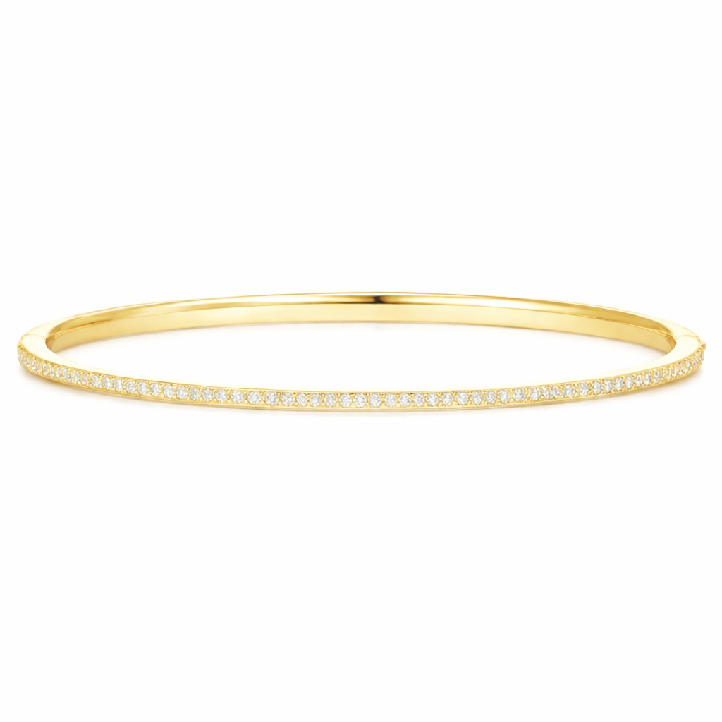 18kt Whisper Diamond Bangle Bracelet