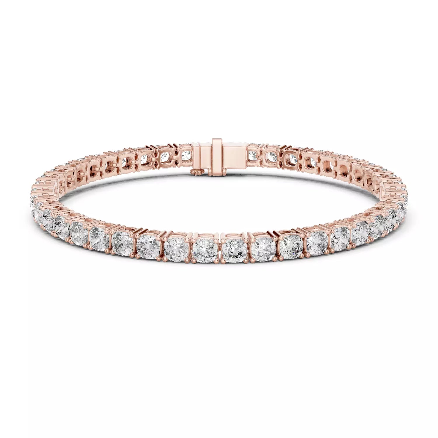 18kt Classic Round Diamond Tennis Bracelet