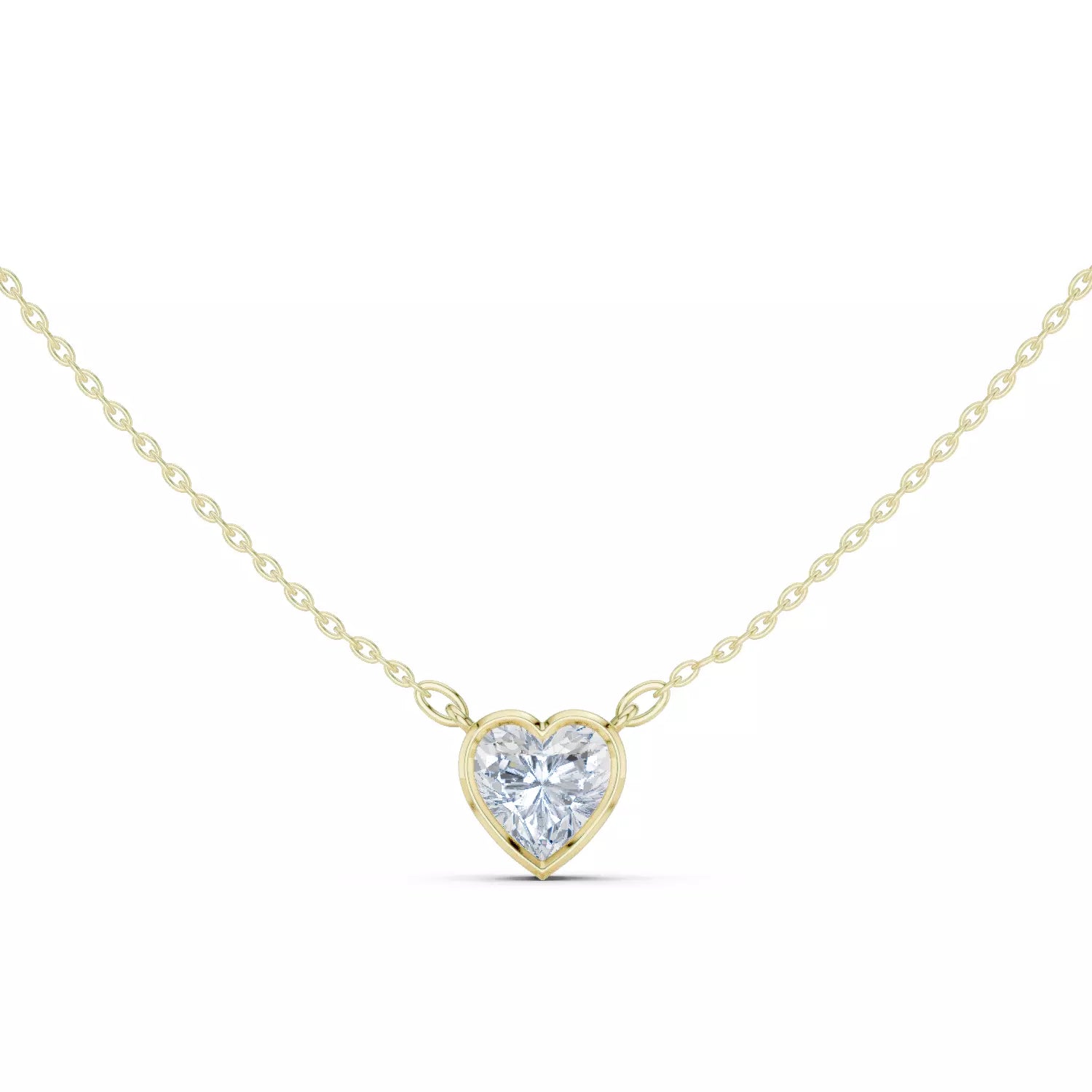 18kt Perfect Bezel Diamond Pendant