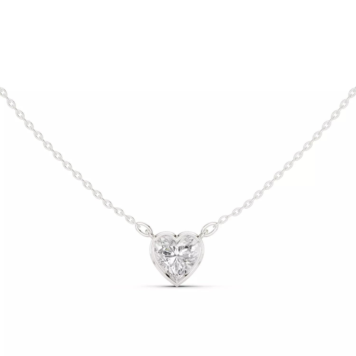 18kt Perfect Bezel Diamond Pendant