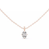 18kt Compass Point Diamond Solitaire Pendant