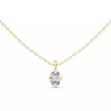 18kt Compass Point Diamond Solitaire Pendant