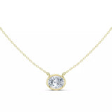 18kt Perfect Bezel Diamond Pendant