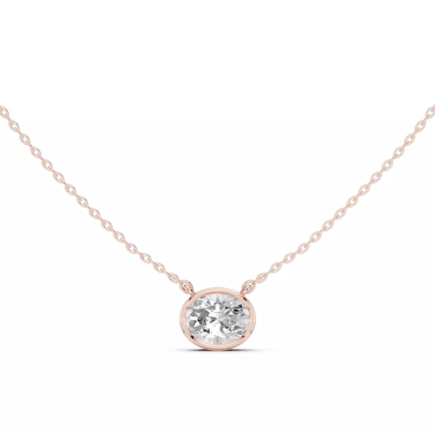 18kt Perfect Bezel Diamond Pendant