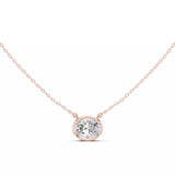 18kt Perfect Bezel Diamond Pendant