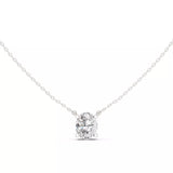 18kt Perfect Solitaire Oval Diamond Pendant