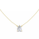 18kt Perfect Solitaire Pear Diamond Pendant