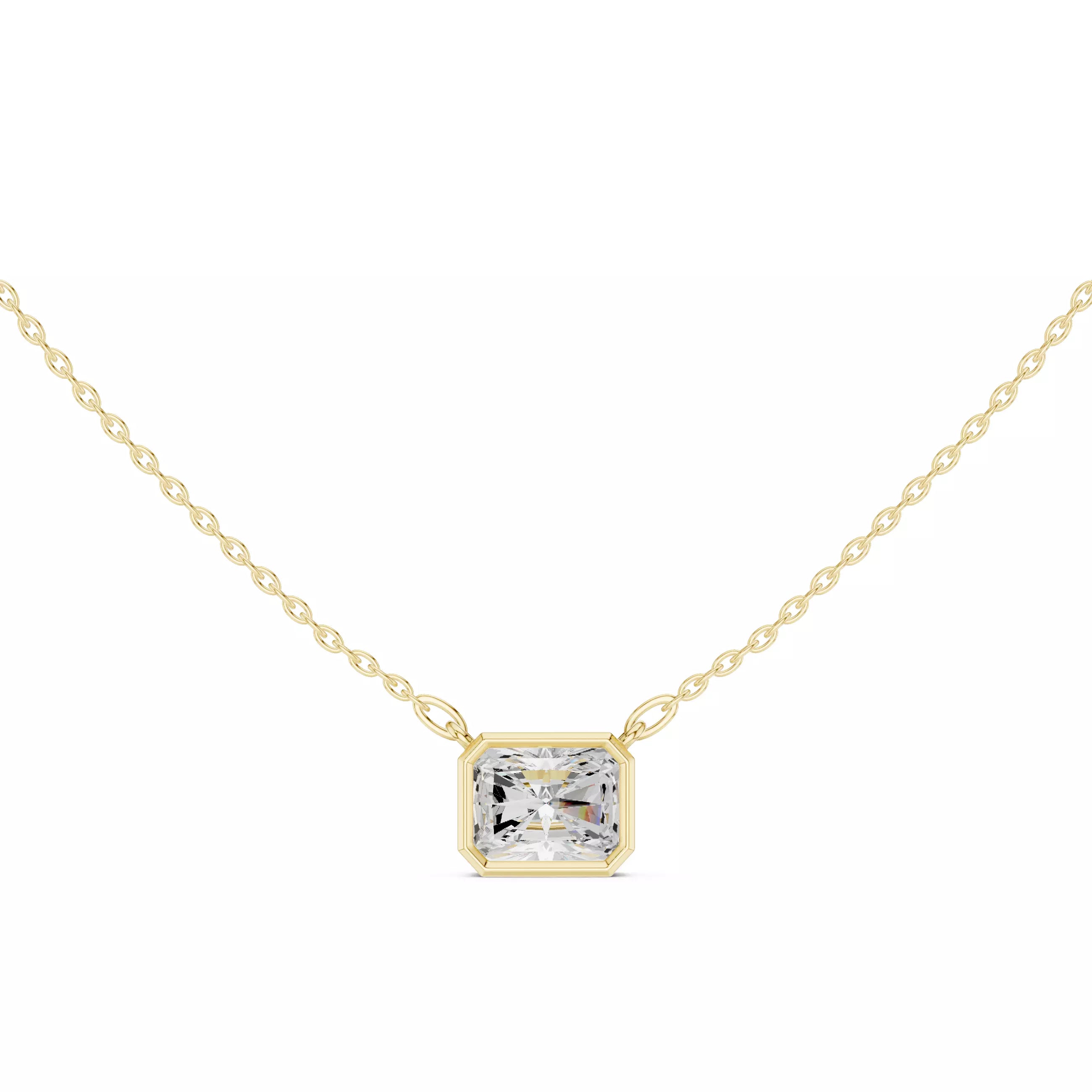 18kt Perfect Bezel Diamond Pendant