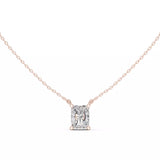 18kt Perfect Solitaire Radiant Diamond Pendant