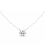 18kt Perfect Solitaire Round Diamond Pendant