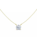 18kt Perfect Solitaire Round Diamond Pendant
