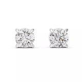 18kt Four-Prong Diamond Stud Earrings