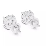 18kt Four-Prong Diamond Stud Earrings