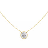 18kt Perfect Bezel Diamond Pendant
