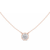 18kt Perfect Bezel Diamond Pendant