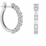 18kt Allegra Diamond Hoop Earrings